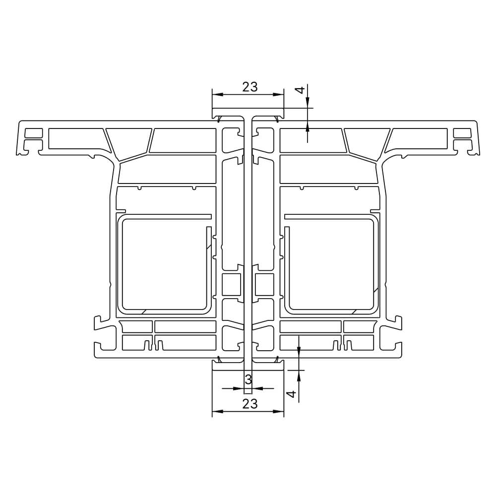 Koppelleiste einteilig 76 mm