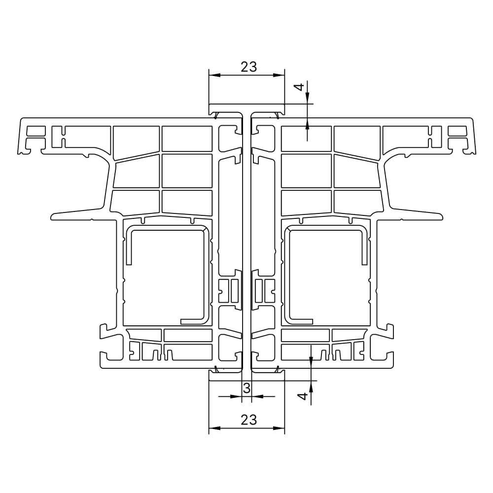 Koppelleiste einteilig 76 mm