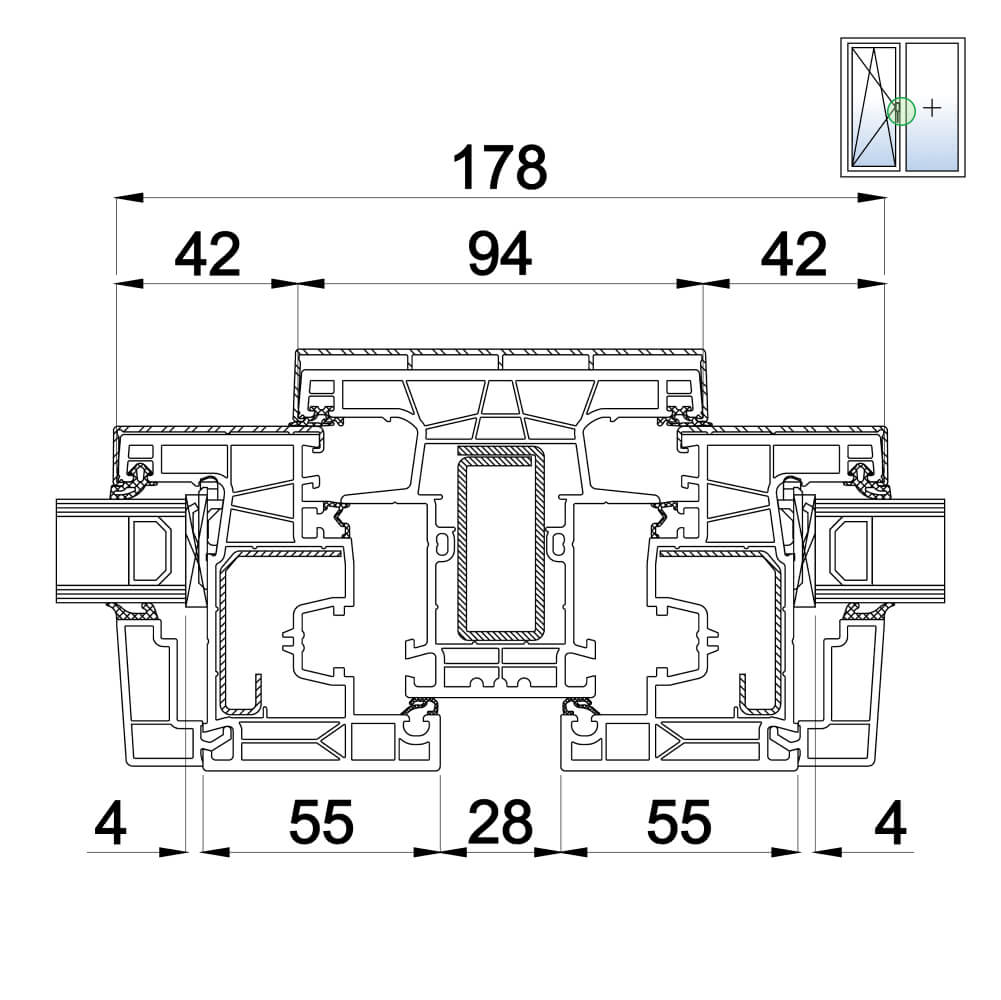 TwinSet neo MD - Pfostendetail