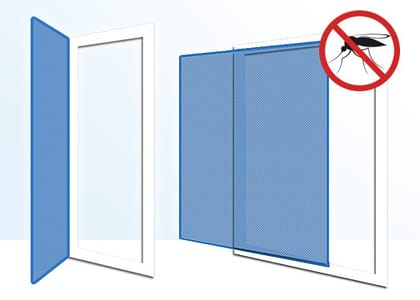 FREILUFTRAUM Fliegengitter Insektenschutz Fenster ohne Bohren I