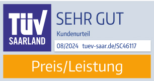 TÜV Siegel Preis / Leistung