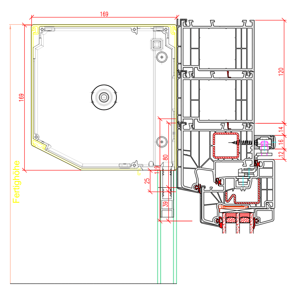 Twinset 8000 PSK mit Vorbaurollladen