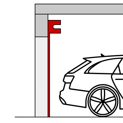 Montage innen ohne Kasten (Typ Basic)